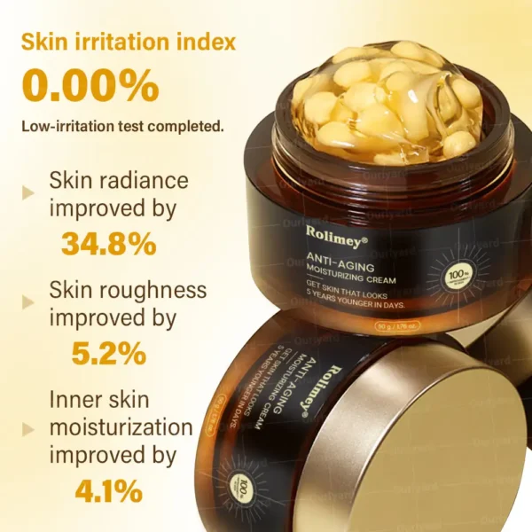 Rolimey® Anti-Aging Moisturizing Cream with Hyaluronic Acid - Retinol & Collagen