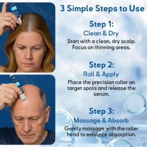 ✅US Owned and Operated: 𝙍𝙤𝙡𝙞𝙢𝙚𝙮® 𝙎𝙏𝙀𝙈 𝘾𝙚𝙡𝙡 𝙃𝙖𝙞𝙧 𝘾𝙮𝙘𝙡𝙚 𝙍𝙤𝙡𝙡𝙚𝙧 (Male pattern baldness · Thinning hair · Receding hairline · Postpartum hair loss · Stress-related shedding · Ageing hair · Scalp discomfort)