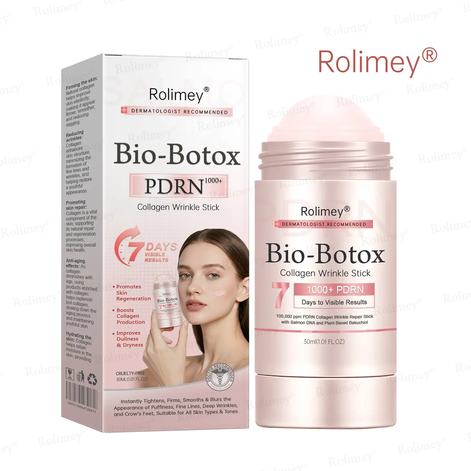 🌿Made and Shipped from UK✨ Rolimey® Bio-Botox PDRN Collagen Wrinkle Stick – Lift, Firm & Smooth Skin with Salmon DNA & Plant-Based Bakuchiol