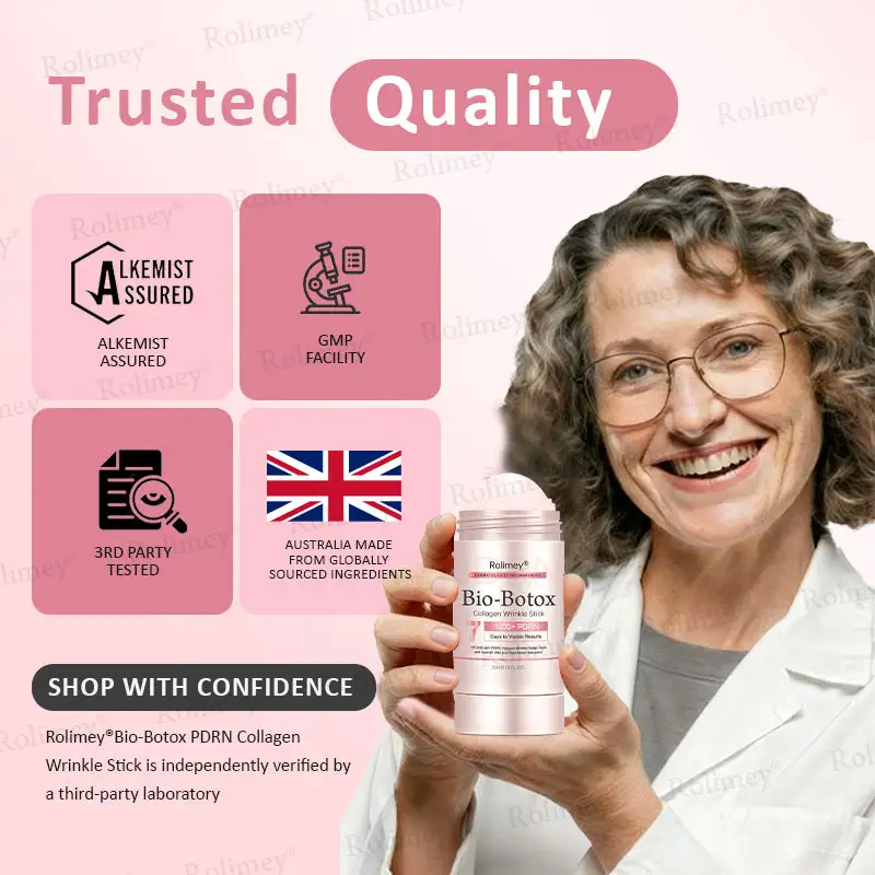 🌿Made and Shipped from UK✨ Rolimey® Bio-Botox PDRN Collagen Wrinkle Stick – Lift, Firm & Smooth Skin with Salmon DNA & Plant-Based Bakuchiol