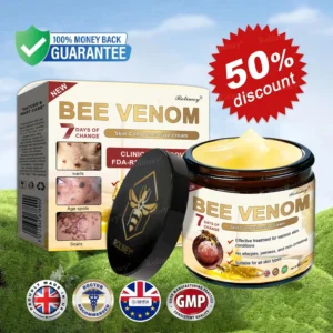 ✨Made and Shipped from UK✨Rolimey® Bee Venom Skin Comprehensive Cream Anti-aging, Hydrating, Skin Repair, Even Tone, Acne and Dark Spot Treatment, Wart and Mole Removal, Psoriasis Relief