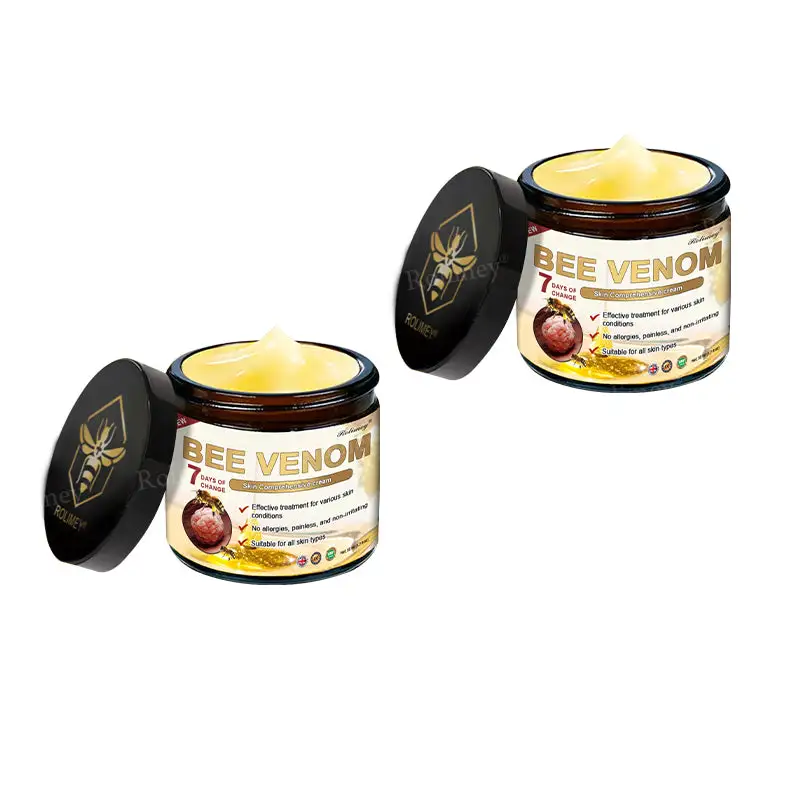 ✨Made and Shipped from UK✨Rolimey® Bee Venom Skin Comprehensive Cream Anti-aging, Hydrating, Skin Repair, Even Tone, Acne and Dark Spot Treatment, Wart and Mole Removal, Psoriasis Relief