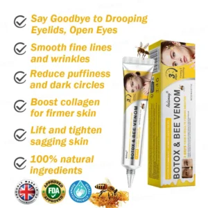 (🌟Made and Shipped from UK)✨Rolimey® Botox Bee Venom Wrinkle Removal Cream👩🔬Dermatologist-Tested🔥LAST DAY 70% OFF