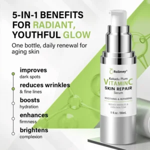 👩⚕️Rolimey® Kakadu Plum Skin Repair Serum ✅️ FDA Approved | Infused with PDRN Collagen for Eliminating Wrinkles, Stretch Marks, Age Spots