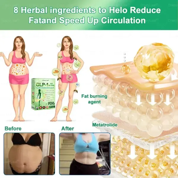 Crazyleaf® GLP-1 Six in One Health Solution Oral Liquid