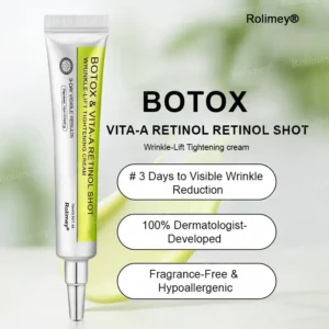 ✨👨‍⚕️Made and shipped from Canada 💫Rolimey® Botox & Vita-A Retinol Shot Wrinkle-Lift Tightening cream - Last Day Promotion 70% OFF upsell