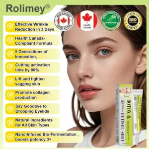 ✨👨‍⚕️Made and shipped from Canada 💫Rolimey® Botox & Vita-A Retinol Shot Wrinkle-Lift Tightening cream - Last Day Promotion 70% OFF upsell
