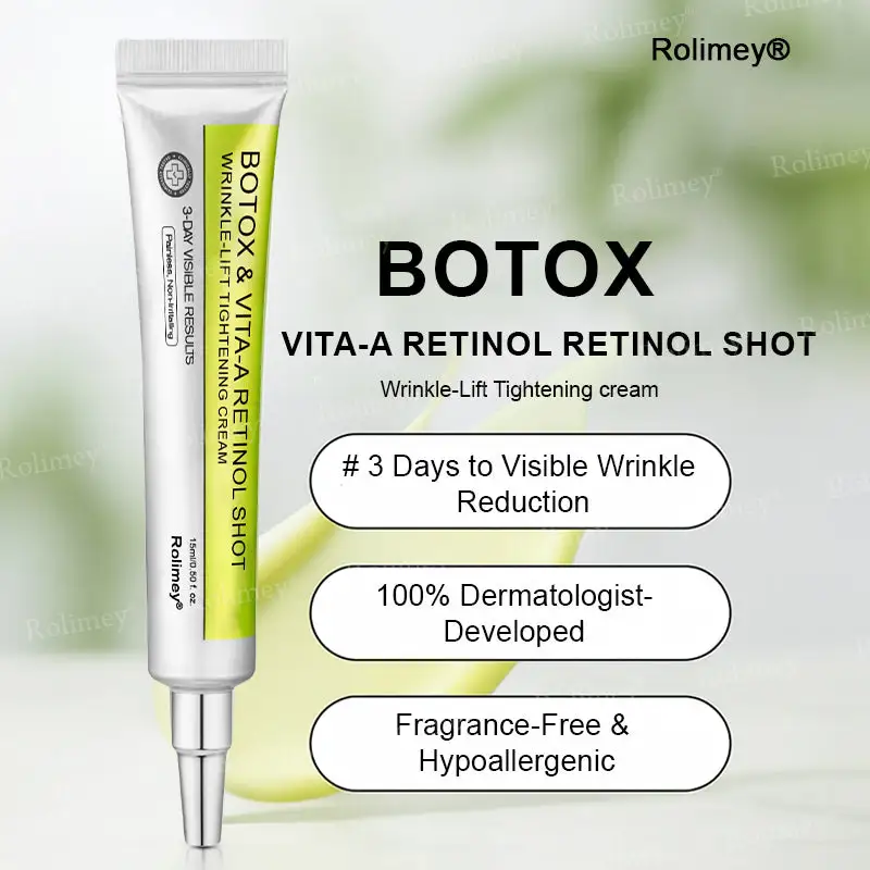 🎯 Made and shipped from the USA 🎉 Rolimey® Botox & Vita-A Retinol Shot Wrinkle-Lift Tightening Cream, Last Day Promotion 70% OFF