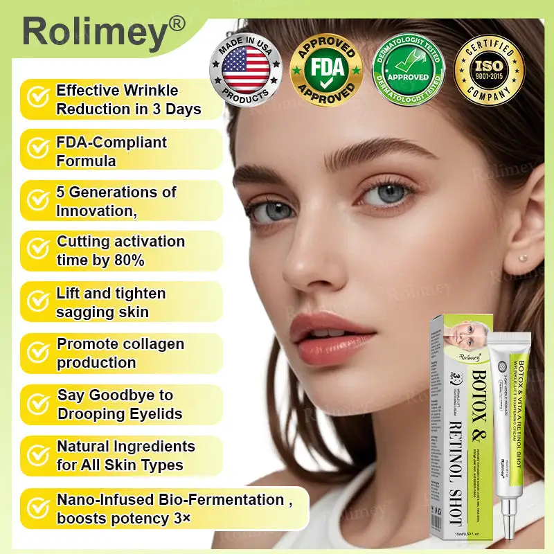 🎯 Made and shipped from the USA 🎉 Rolimey® Botox & Vita-A Retinol Shot Wrinkle-Lift Tightening Cream, Last Day Promotion 70% OFF