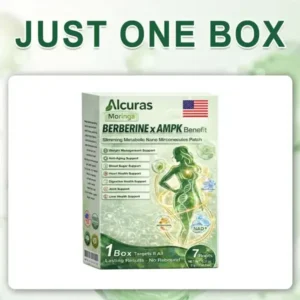 Alcuras® Plant-Based 𝐌𝐨𝐫𝐢𝐧𝐠𝐚 × 𝐁𝐞𝐫𝐛𝐞𝐫𝐢𝐧𝐞 × 𝐀𝐌𝐏𝐊 𝟖-𝐁𝐞𝐧𝐞𝐟𝐢𝐭 𝐒𝐥𝐢𝐦𝐦𝐢𝐧𝐠 & 𝐌𝐞𝐭𝐚𝐛𝐨𝐥𝐢𝐜 𝐍𝐚𝐧𝐨 𝐌𝐢𝐜𝐫𝐨𝐧𝐞𝐞𝐝𝐥𝐞 𝐏𝐚𝐭𝐜𝐡