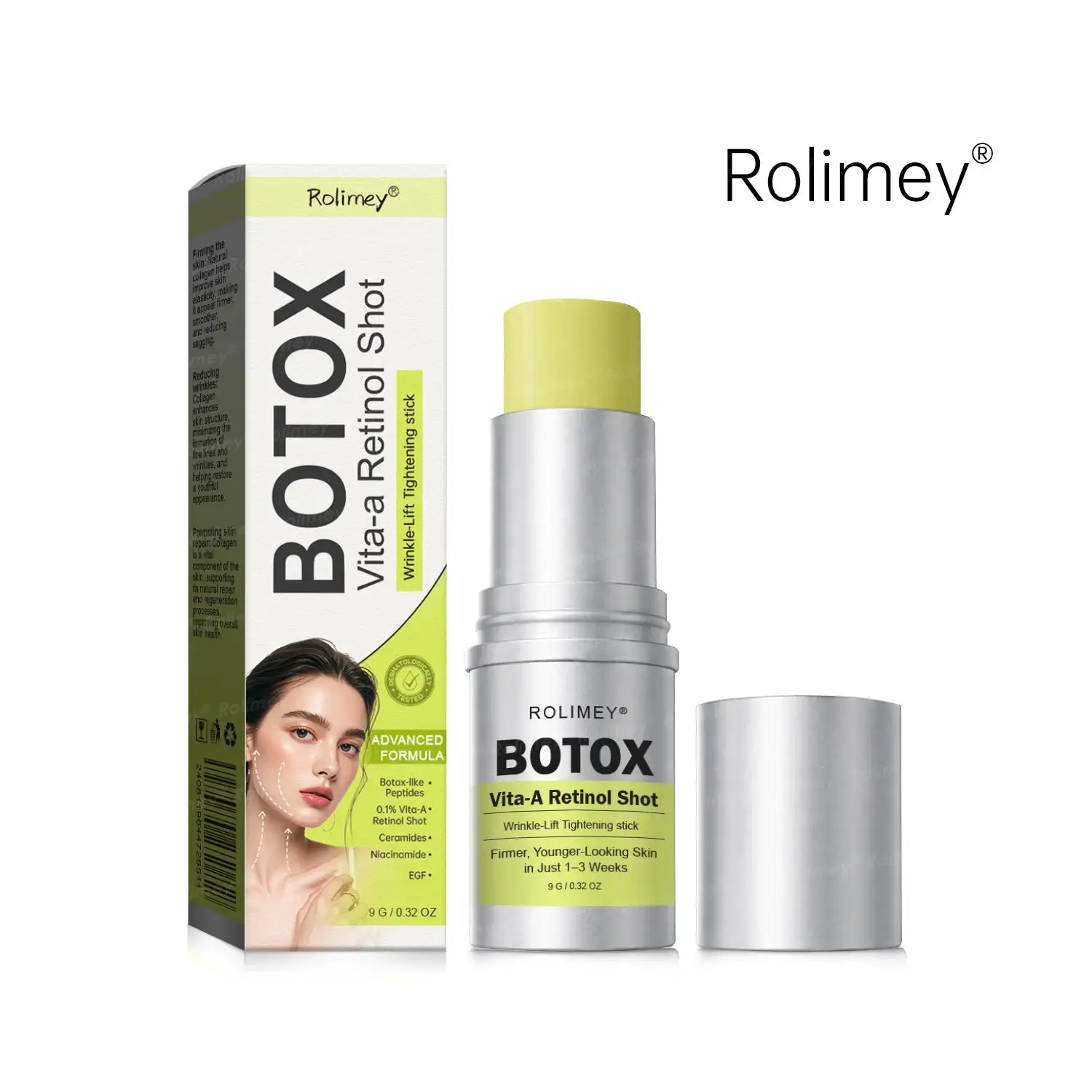 🎁🎉Made and Shipped from the USA ✅Rolimey® Botox & Vita-A Retinol Shot Wrinkle-Lift Tightening stick- Last Day Promotion 70% OFF🔥LAST DAY 70% OFF