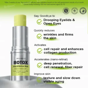 🎁🎉Made and Shipped from the USA ✅Rolimey® Botox & Vita-A Retinol Shot Wrinkle-Lift Tightening stick- Last Day Promotion 70% OFF🔥LAST DAY 70% OFF