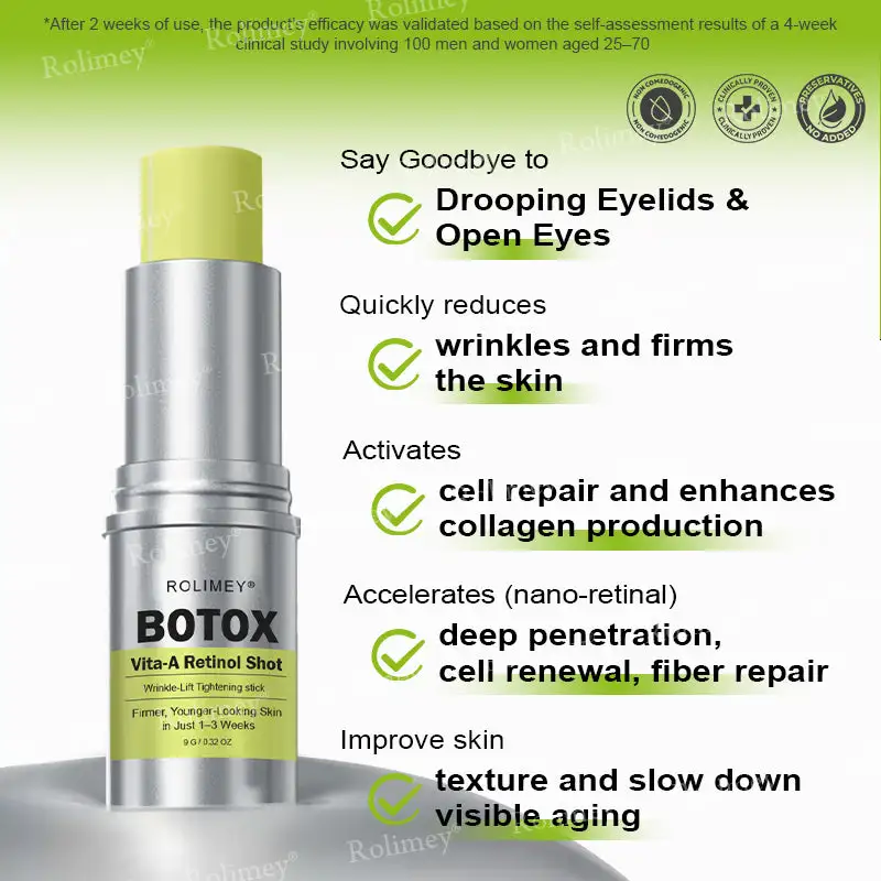 🎁🎉Made and Shipped from the USA ✅Rolimey® Botox & Vita-A Retinol Shot Wrinkle-Lift Tightening stick- Last Day Promotion 70% OFF🔥LAST DAY 70% OFF
